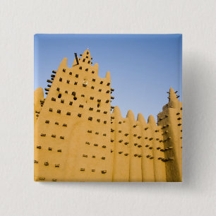 Mali, Djenne. Grand Mosque 15 Cm Square Badge