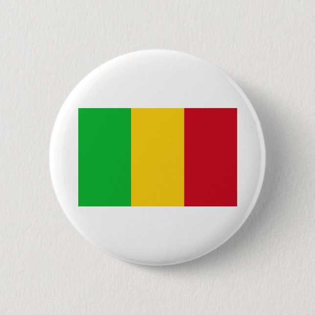 Mali Flag 6 Cm Round Badge (Front)