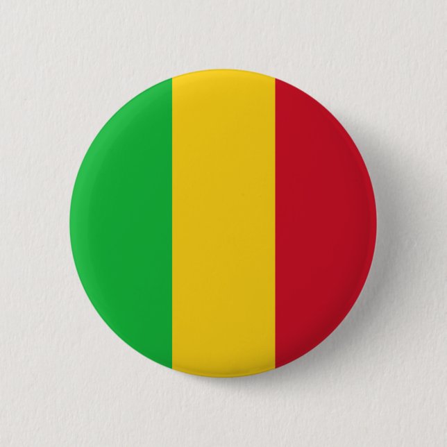 Mali Flag 6 Cm Round Badge (Front)