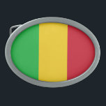 Mali Flag Belt Buckle<br><div class="desc">Patriotic flag of Mali.</div>