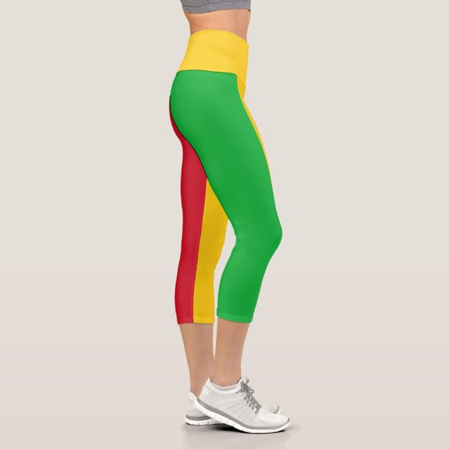Mali Flag Capri Leggings (Right)