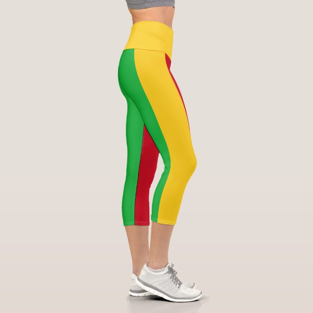 Mali Flag Capri Leggings (Right)