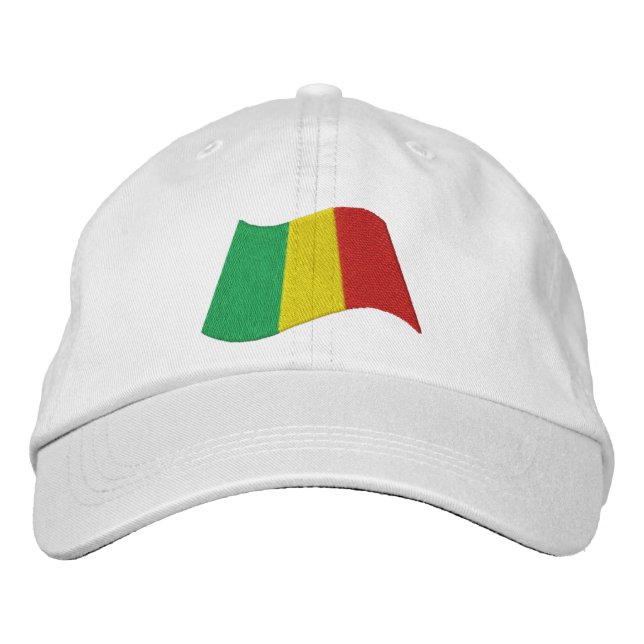 Mali Flag Embroidered Hat (Front)