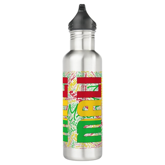 Mali Flag Gorgeous Patriotic 710 Ml Water Bottle (Right)