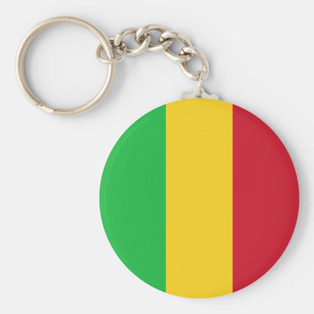 Mali Flag Key Ring (Front)