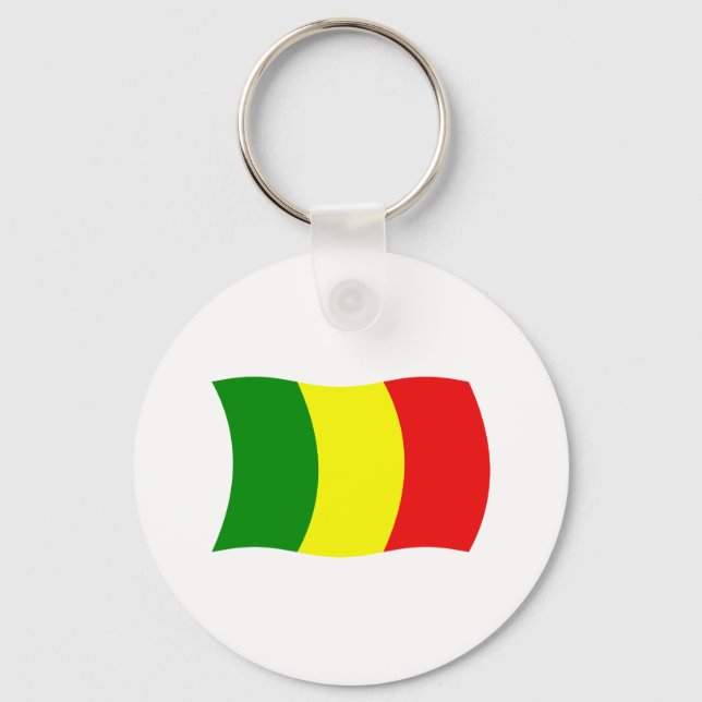 Mali Flag Keychain (Front)