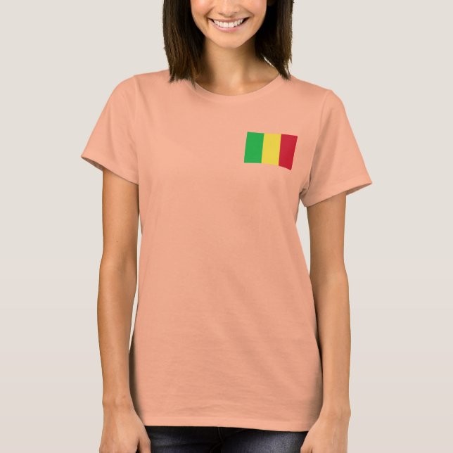 Mali Flag + Map T-Shirt (Front)