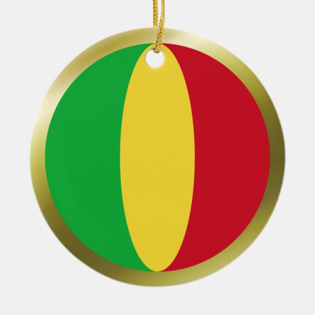 Mali Flag Ornament (Front)