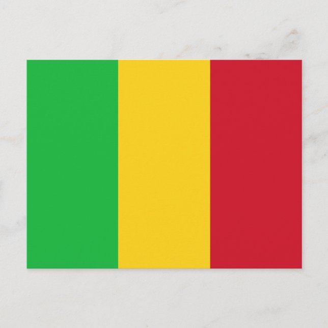 Mali Flag Postcard (Front)