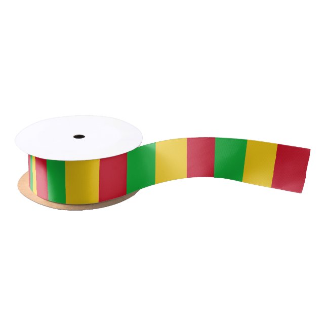 Mali Flag Satin Ribbon (Spool)
