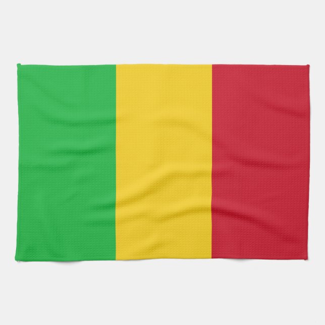 Mali Flag Tea Towel (Horizontal)