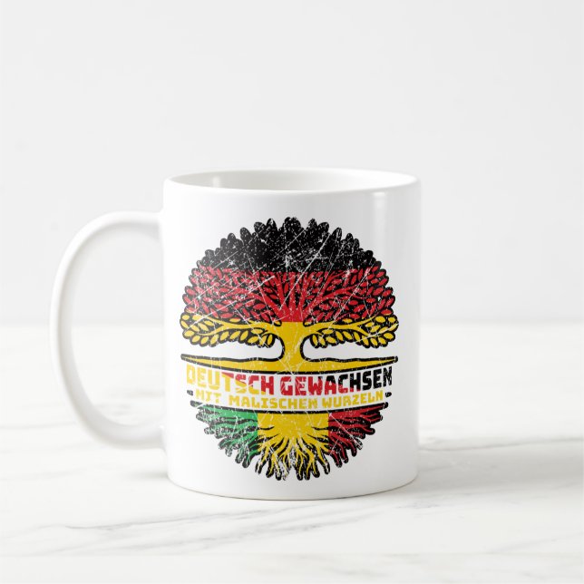 Mali Malisch Deutsch Baum Wurzel Coffee Mug (Left)