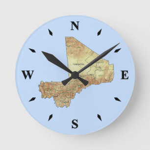 Mali Map Clock