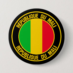 Mali Round Emblem 7.5 Cm Round Badge