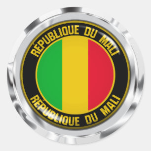 Mali Round Emblem Classic Round Sticker
