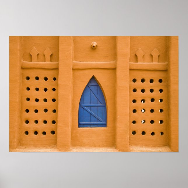 Mali, Segou. Traditional mud brick building Poster (Front)