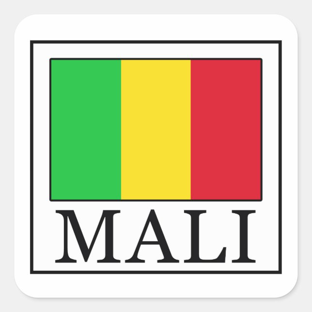 Mali Square Sticker (Front)