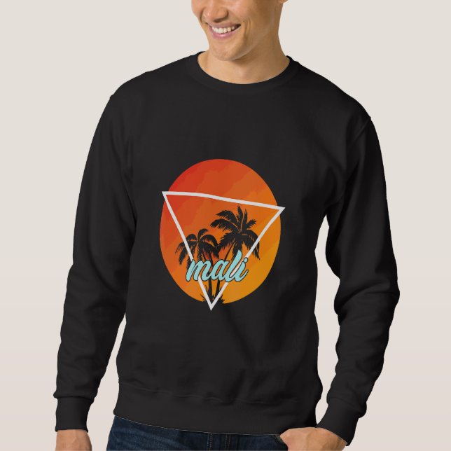 Mali Sun Shaped Triangle With Palmes Sweatshirt (Front)