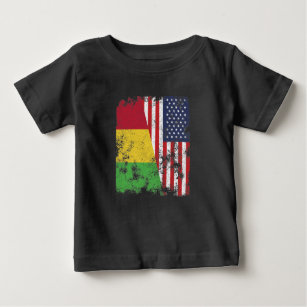 Mali USA Flag - Half American Baby T-Shirt