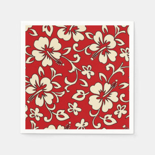 Malia Hibiscus Hawaiian Floral Napkin