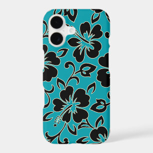 Malia Hibiscus Hawaiian Floral Teal