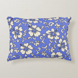 Malia Hibiscus Hawaiian Pareau Print Decorative Cushion