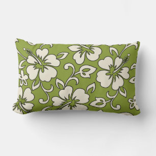 Malia Hibiscus Hawaiian Reversible Lumbar Pillows