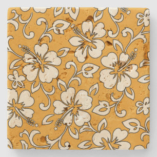 Malia Hibiscus Hawaiian Tiki Bar Coasters