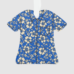 Malia Hibiscus Hawaiian Vintage Aloha Shirt Ornament