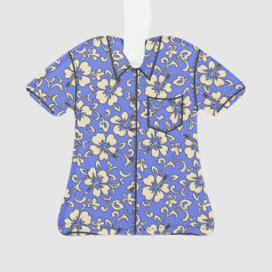 Malia Hibiscus Hawaiian Vintage Aloha Shirt Ornament