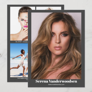 Malibu 5 Modelling Comp Card | Double Sided
