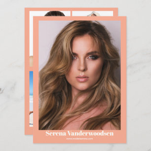 Malibu 5 Modelling Comp Card Double Sided