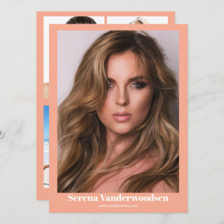 Malibu 5 Modelling Comp Card | Double Sided