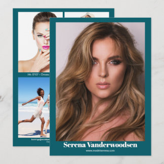 Malibu 5 Modelling Comp Card | Double Sided