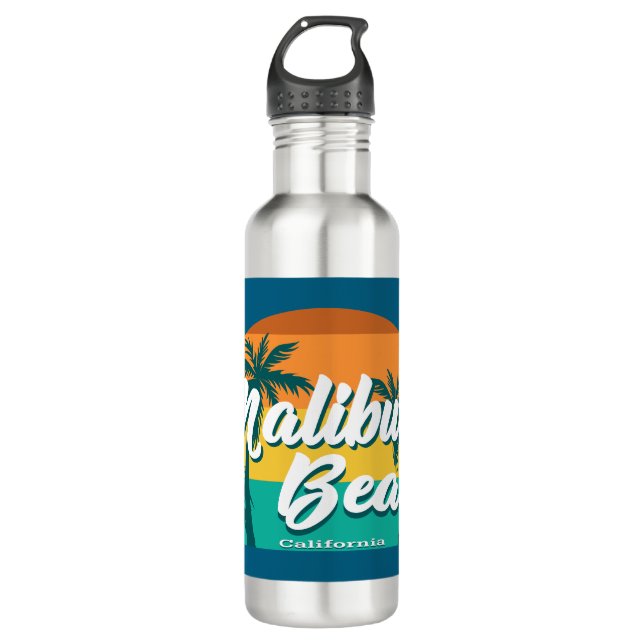 Malibu Beach California 710 Ml Water Bottle (Front)