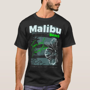 Malibu Beach California Novelty Graphic Tees & Coo