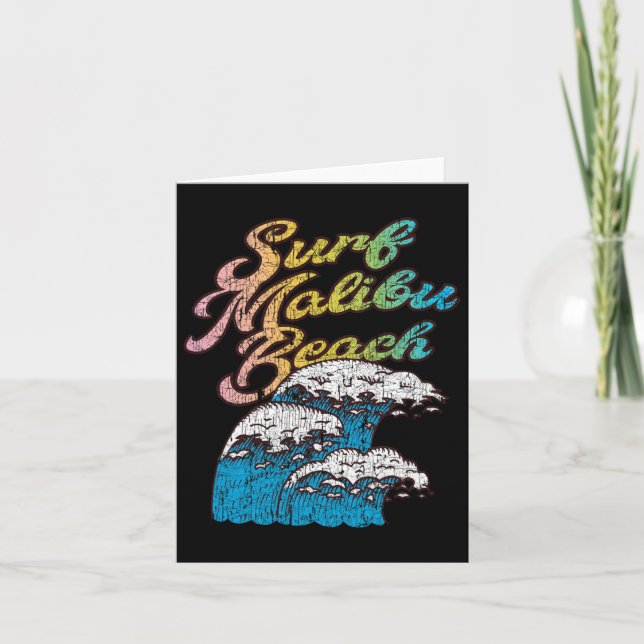 Malibu Beach  Card (Front)