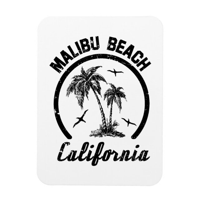 Malibu Beach Magnet (Vertical)