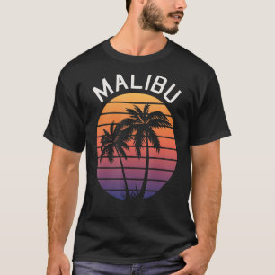 Malibu CA California Malibu Souvenir Malibu Retro T-Shirt