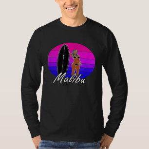 Malibu CA Surfer Surfing Clothing Men Women Graphi T-Shirt