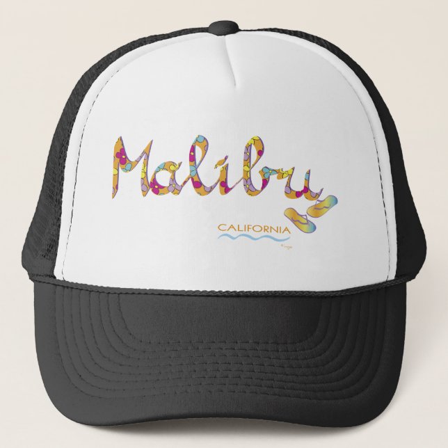 Malibu, CA Trucker Hat (Front)