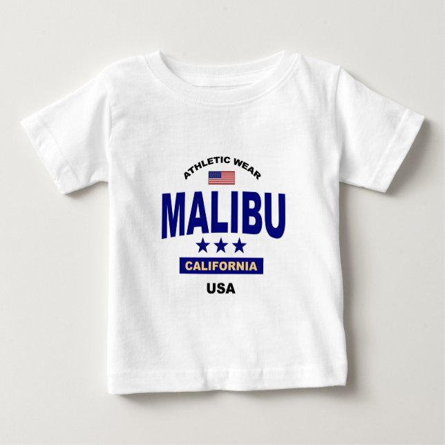 Malibu California Baby T-Shirt (Front)