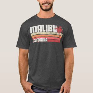 Malibu California CA Vintage 70s 80s Gift Beach Pa T-Shirt