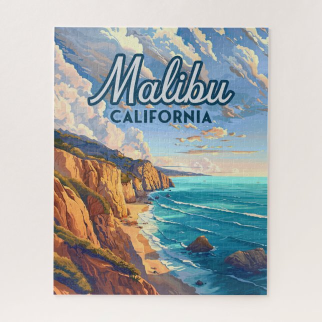 Malibu California Los Angeles El Matador Beach  Jigsaw Puzzle (Vertical)