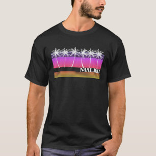 Malibu California Retro Style Beach Vintage Sunset T-Shirt