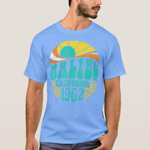 Malibu California Retro Surf Team Beach   T-Shirt