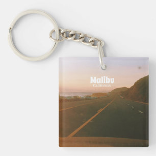 Malibu, California Road Trip Key Ring