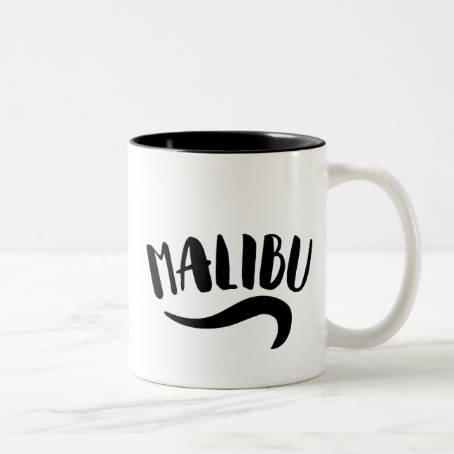 Malibu California Two-Tone Coffee Mug (Right)