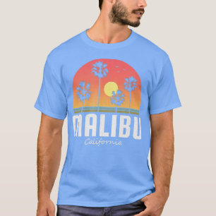 Malibu California Women Men Kids Retro Beach Suns T-Shirt