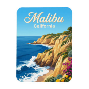 Malibu Coast California Magnet